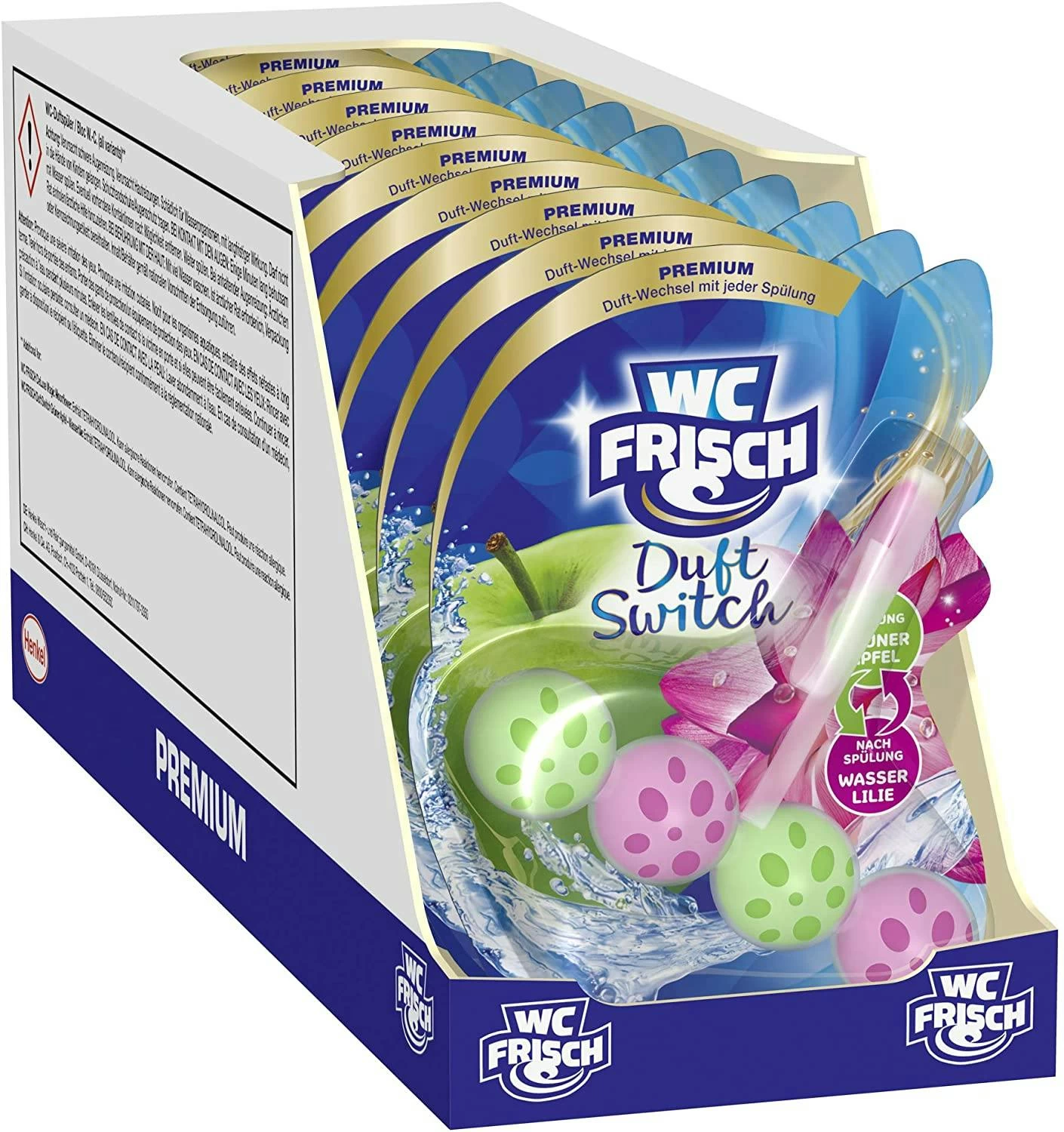 WC Frisch Duft Switch Saftiger Pfirsich Süßer Apfel 10x50g WC Reiniger Reinigung - Image 3