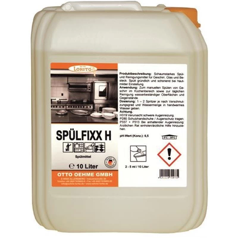 Lorito Spülfixx H 205 Geschirrspülmittel Ohne Parfüm 1 Liter - Image 2