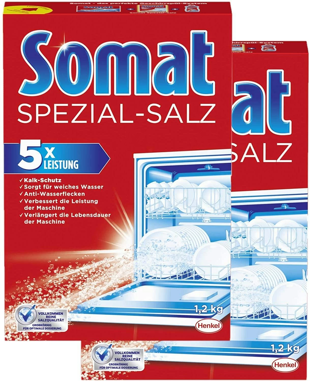 Somat Spezial-Salz Spülmaschinensalz Spülmachine Geschirrspülleistung 8 X1,2kg - Image 4