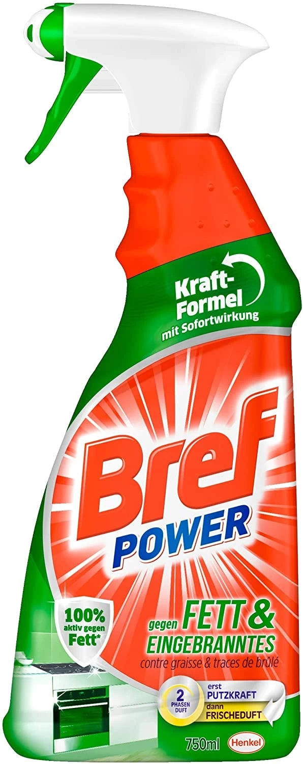 Bref Power Fett Eingebranntes Fettlöser Küchen Reiniger 4x750 Ml Sprühflasche - Image 6