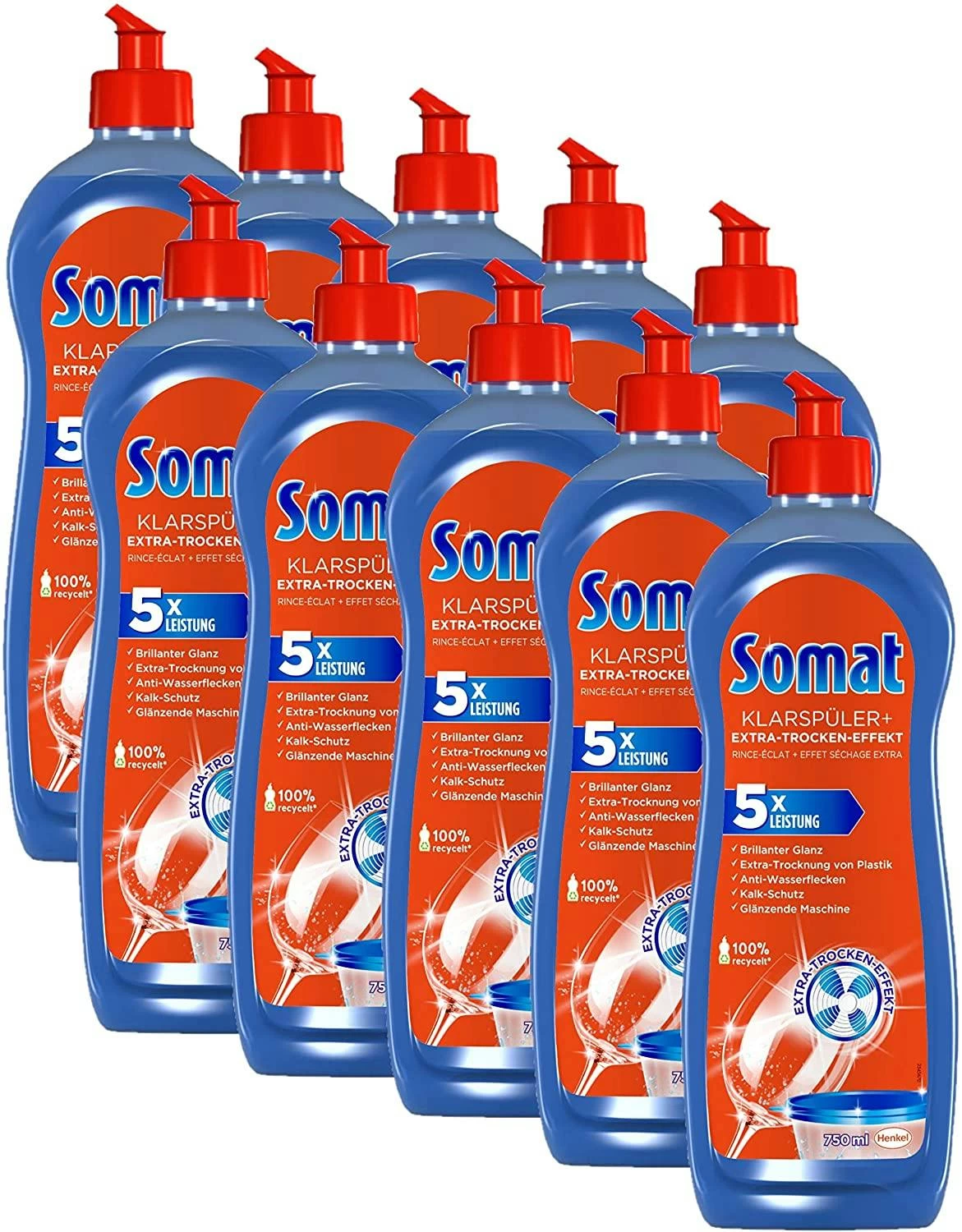Somat Klarspüler Extra Trocken Effekt Geschirrspüler Geschirr 3x750ml Spülen - Image 3