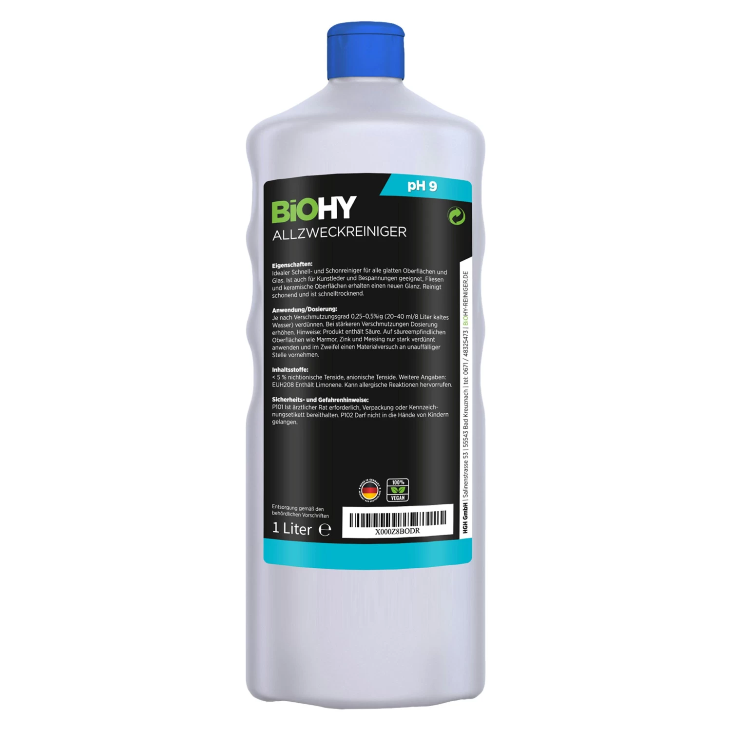 BiOHY Allzweckreiniger Konzentrat (2x1l Flasche) | Schonender Profi - Universalreiniger Für Haushalt Und Auto | Vollständig Biologisch Abbaubar - Image 6