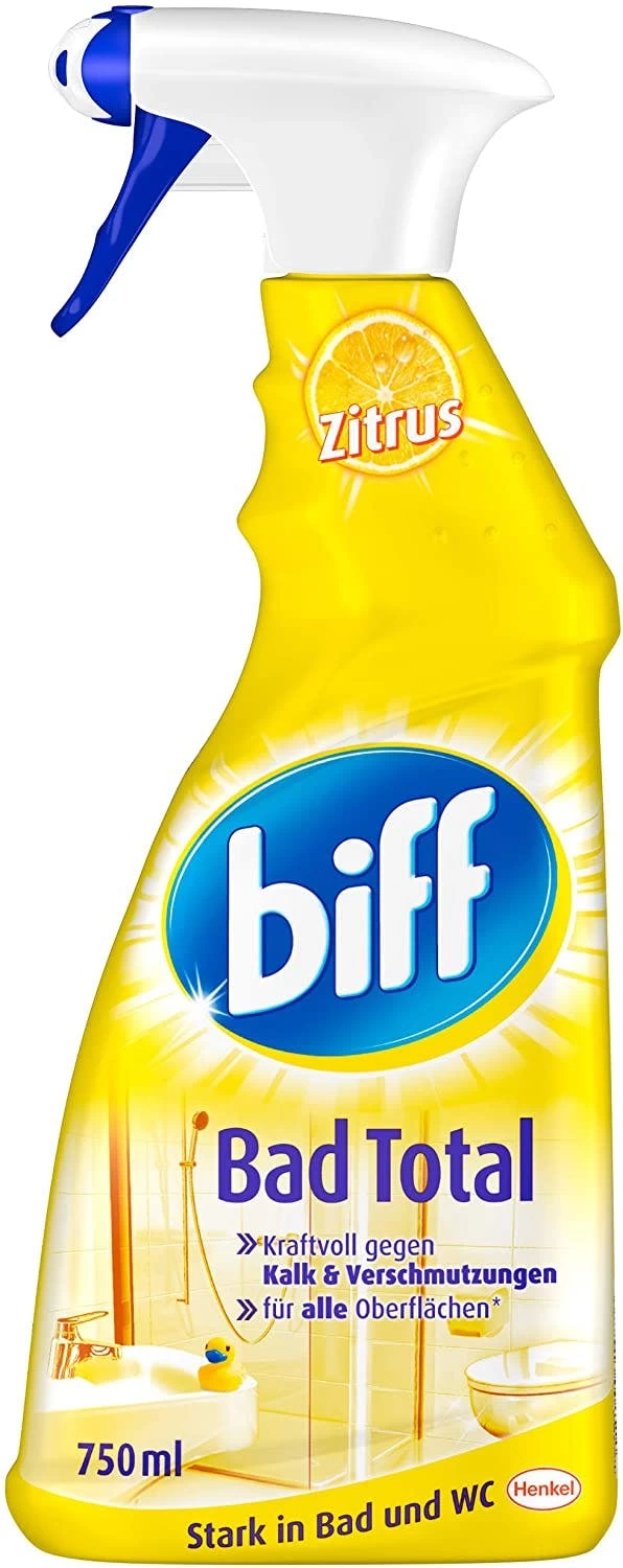 Biff Bad Total Zitrus Badreiniger Bad Reiniger Badezimmer 2x750 Ml Sprühflasche - Image 6