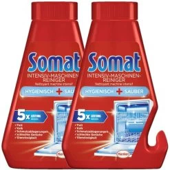 Somat Intensiv-Maschinenreiniger Spülmaschinen Reiniger Spülen Waschen 2x250 Ml