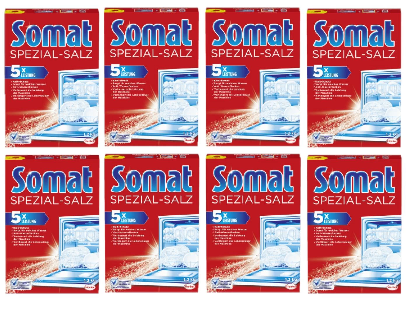 Somat Spezial-Salz 4er Pack Spülmaschinensalz Geschirrspülleistung 4x1,2kg - Image 3