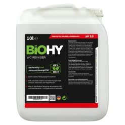 BiOHY WC-Reiniger (10l Kanister) | EXTRA STARK | Profi Bio Konzentrat | Dickflüssiges Reinigungs-Gel | Ideal Gegen Urinstein