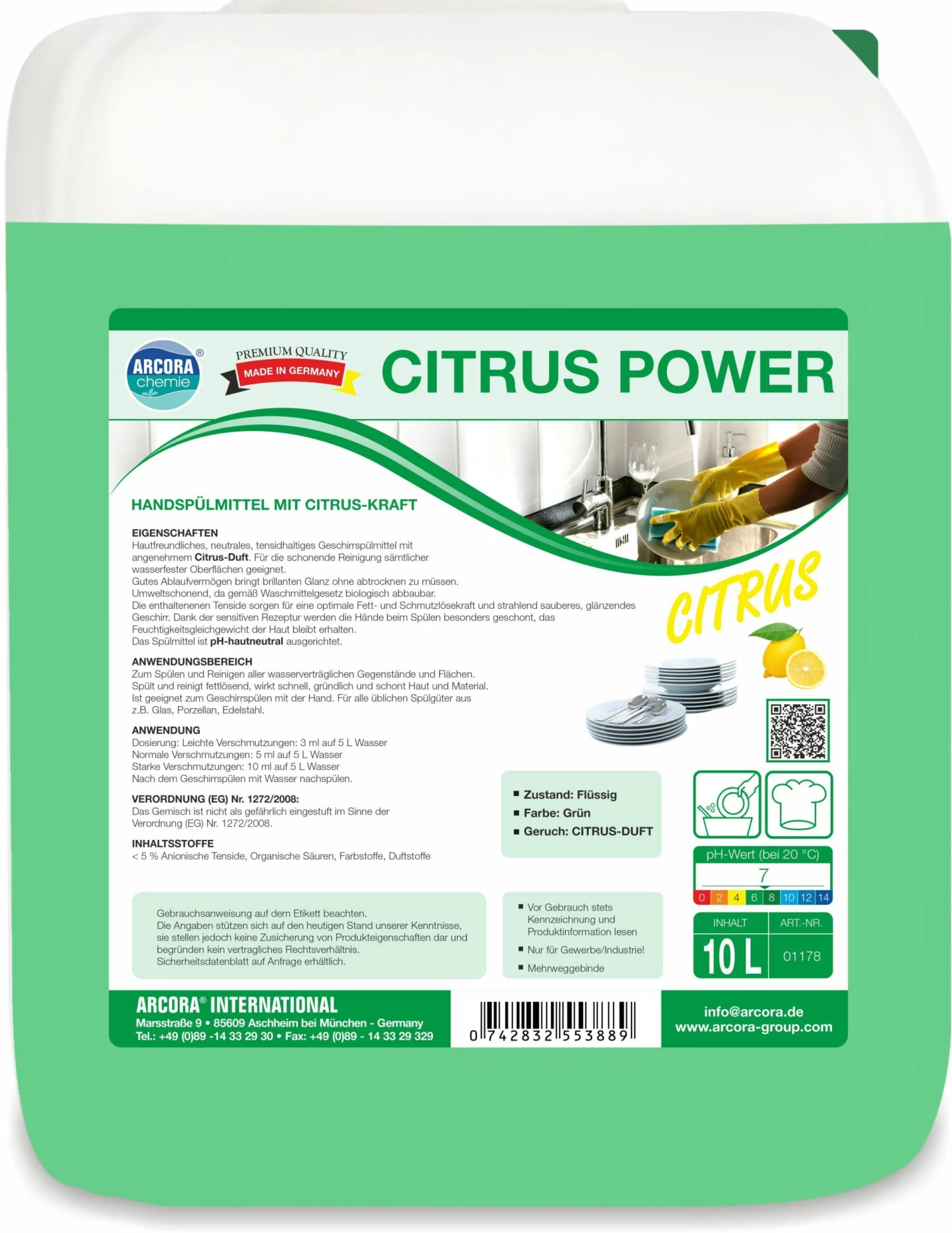 Dreiturm SPÜLIX Handspülmittel 1 L Flasche - Image 4