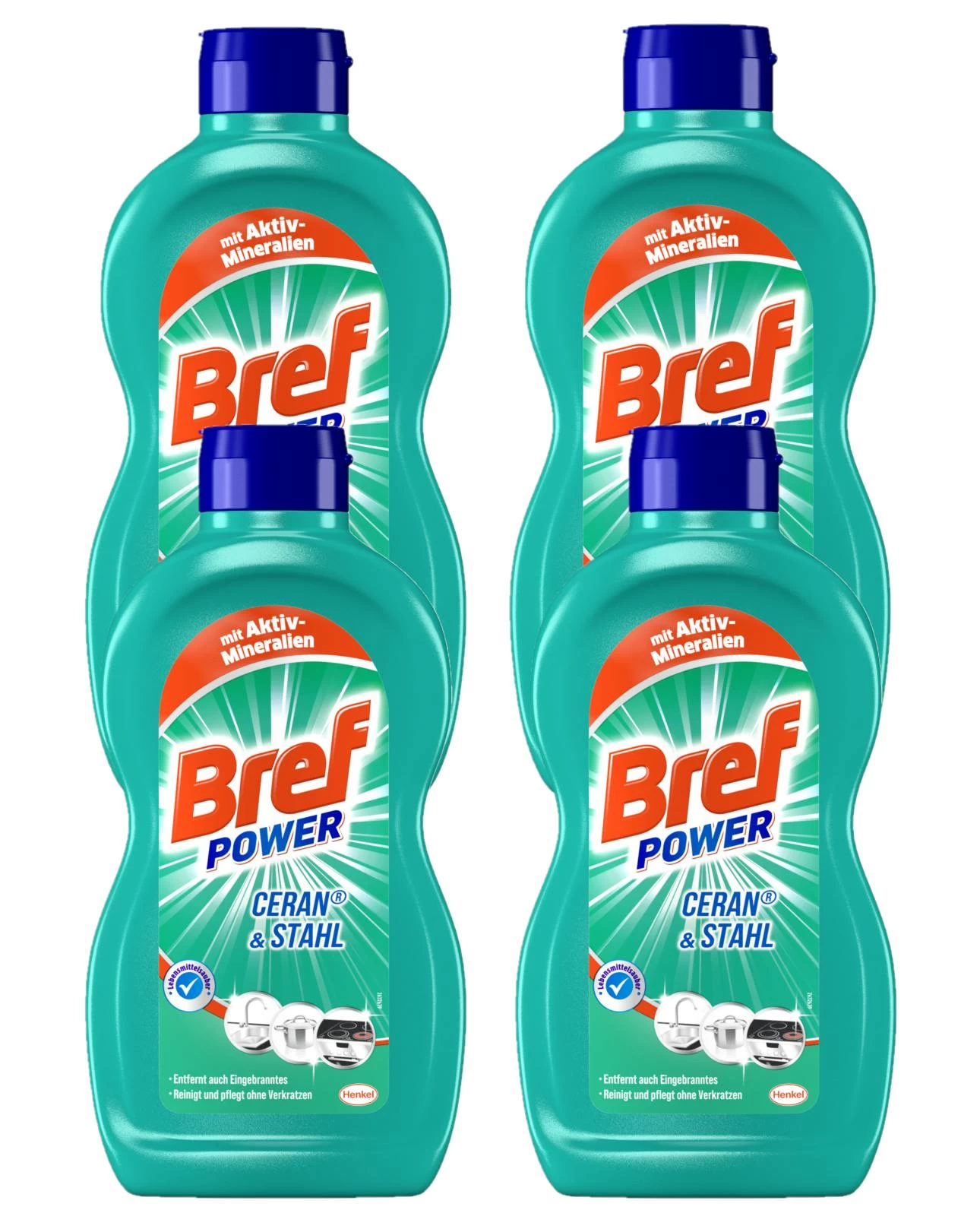Bref Sidol Ceran & Stahl Reiniger Entfernt Eingebranntes 5x500 Ml Reinigung - Image 3